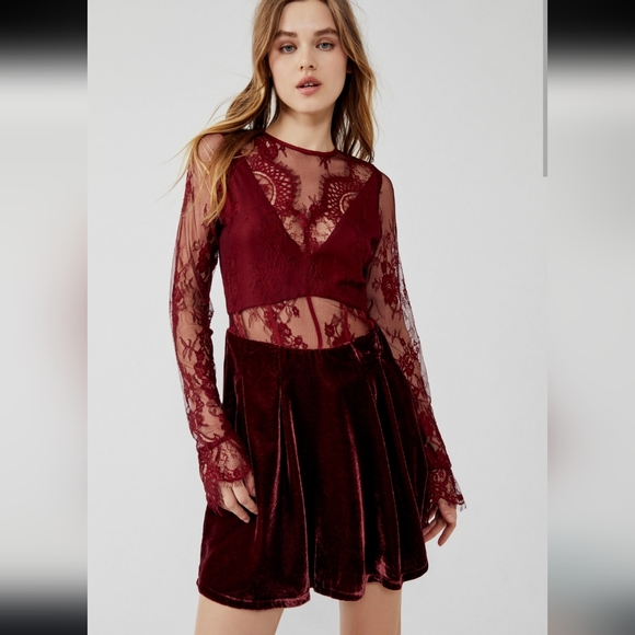 Free People Dresses & Skirts - NEW Free People Marlie Lace Mini Dress